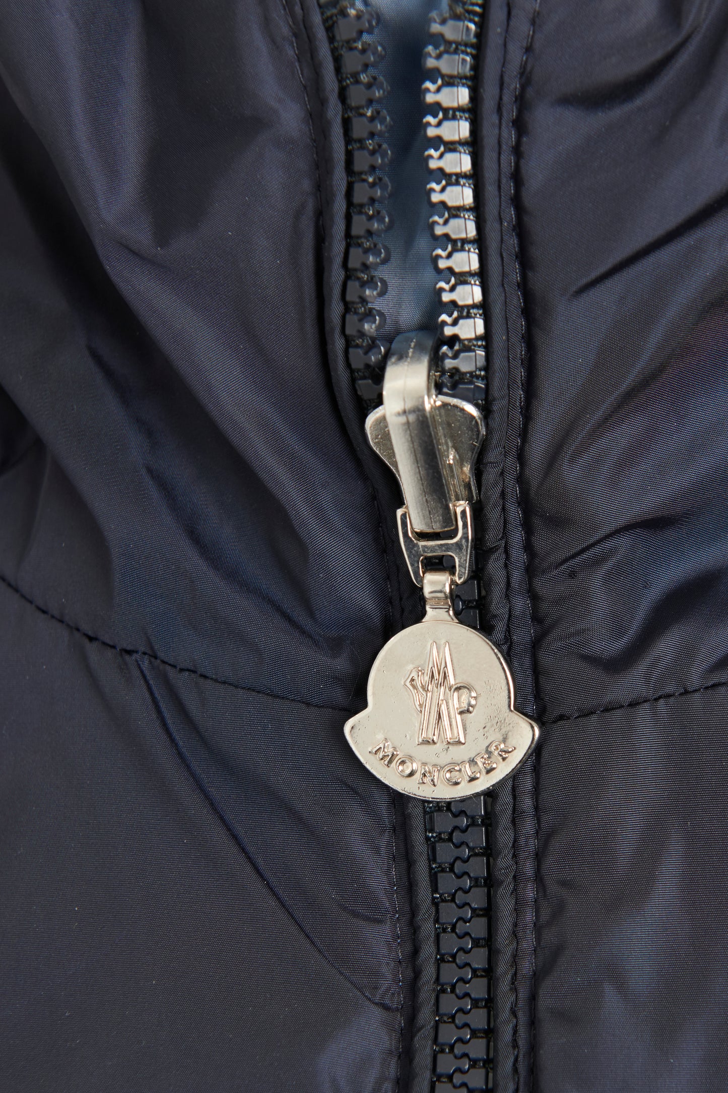 Blue Preowned Reversible Grouchy Hooded Coat