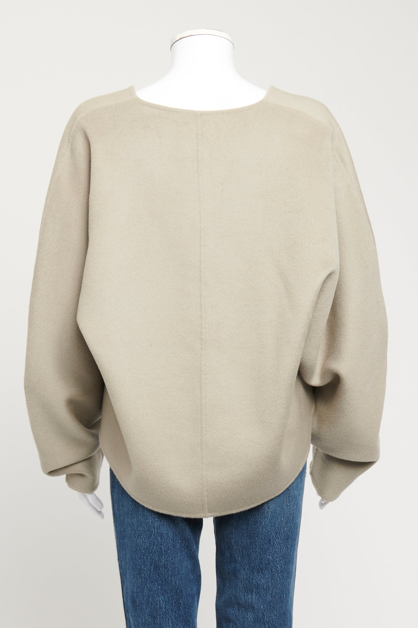 Grey Wool Blend Preowned Rennes Shaped Sweater
