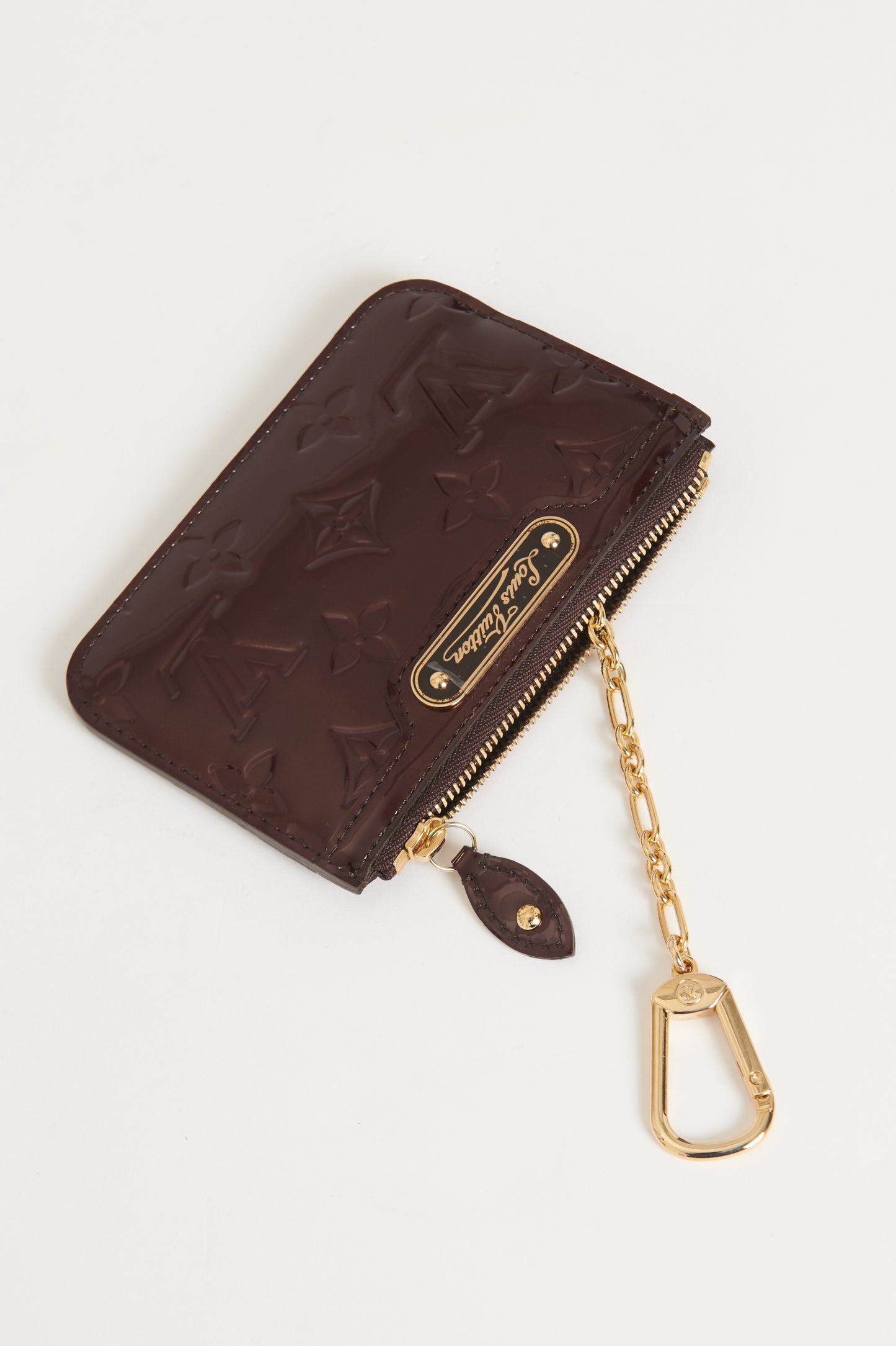 2009 Burgundy Patent Preowned Key Pouch