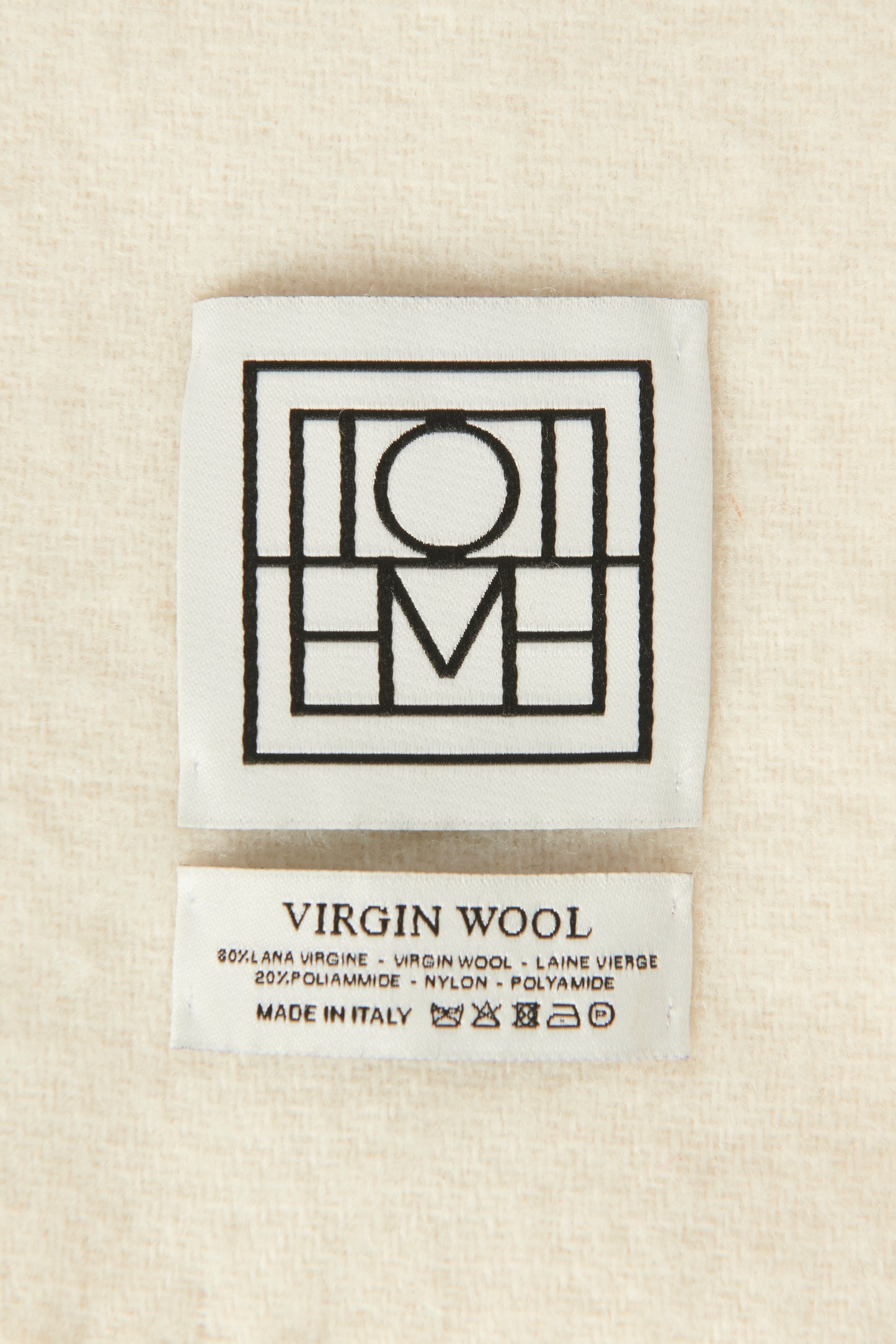 Cream Wool Blend Preowned Scarf