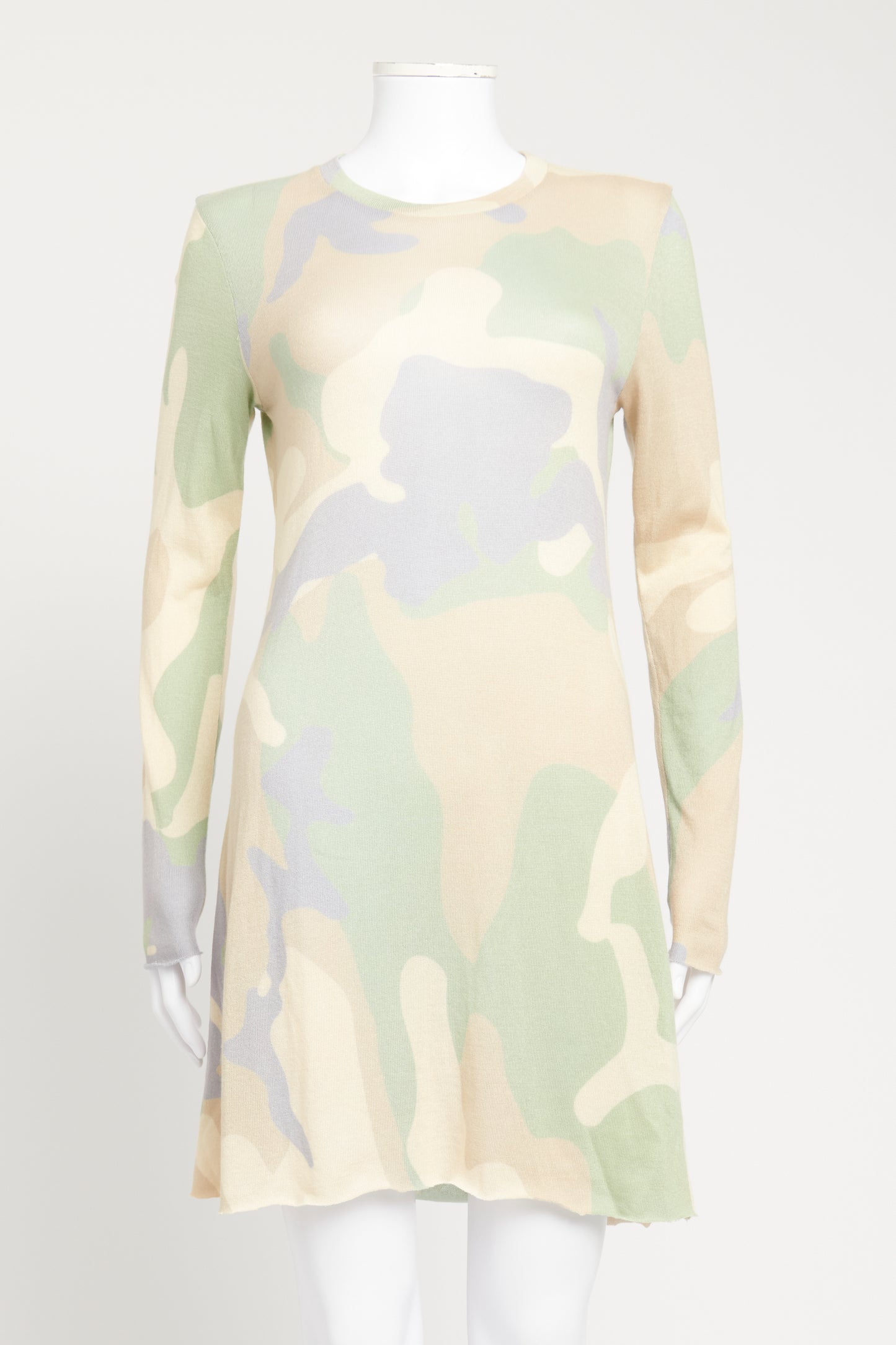 Camouflage Cashmere Blend Preowned Top