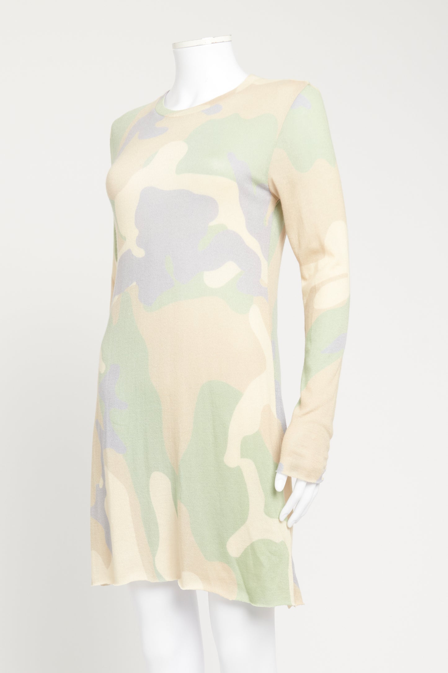 Camouflage Cashmere Blend Preowned Top