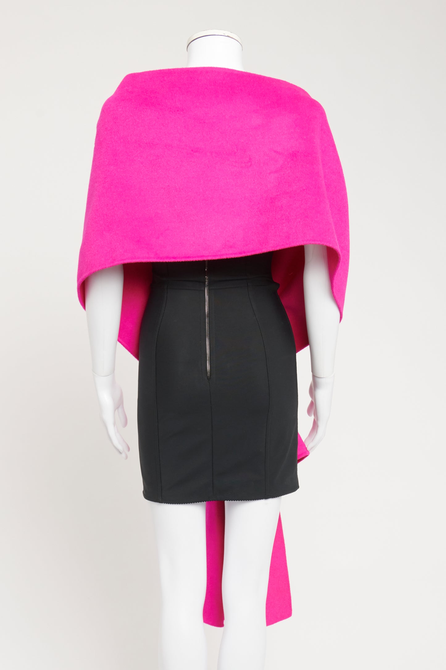 Magenta Wool Blend Preowned Shawl