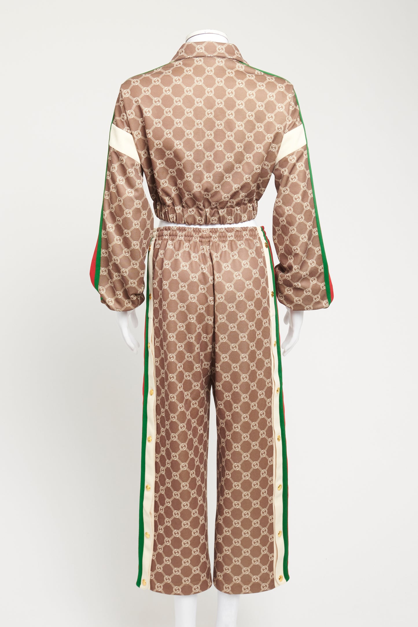 Brown Jersey Preowned GG Monogram Tracksuit