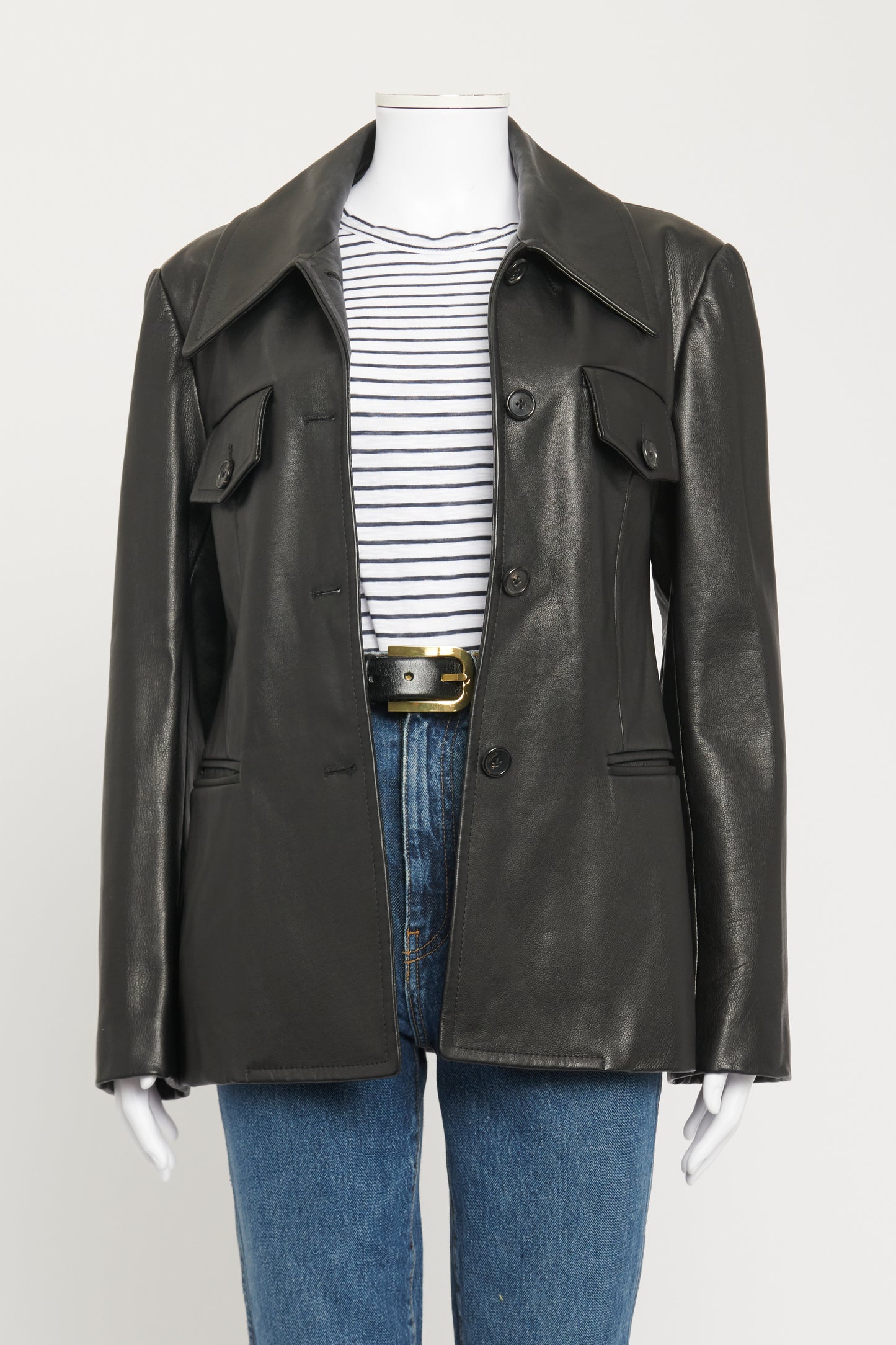 Black Leather The Turley Preowned Jacket