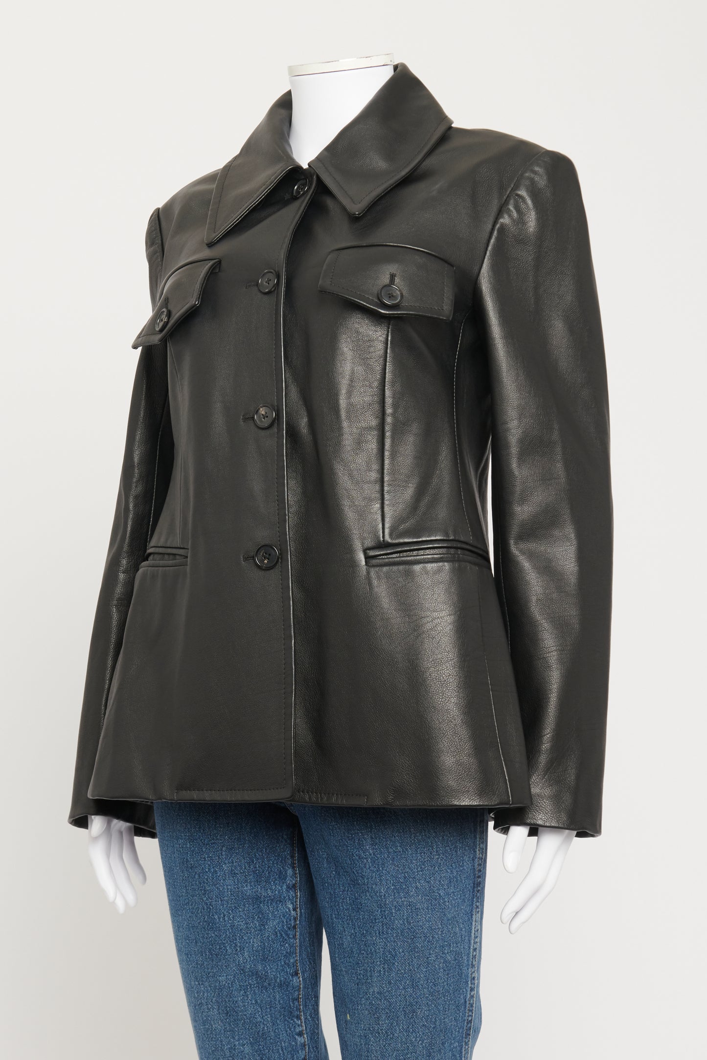 Black Leather The Turley Preowned Jacket