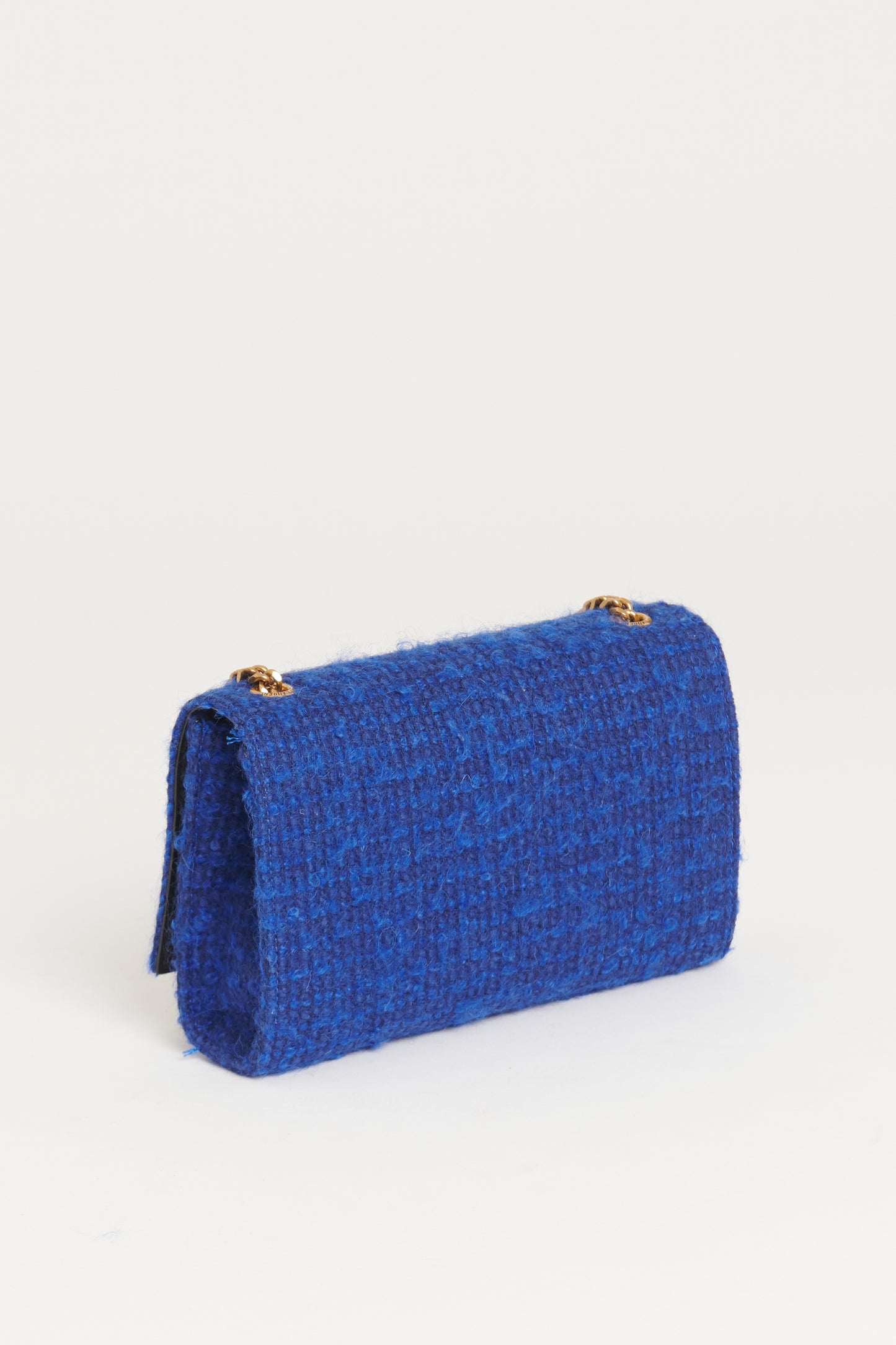 2021 Indigo Blue Tweed Preowned Kate Crossbody Bag
