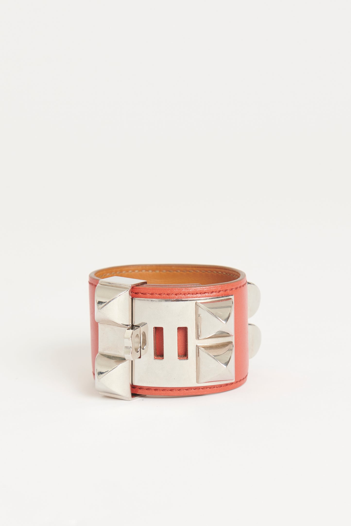 Red Leather CDC Preowned Cuff