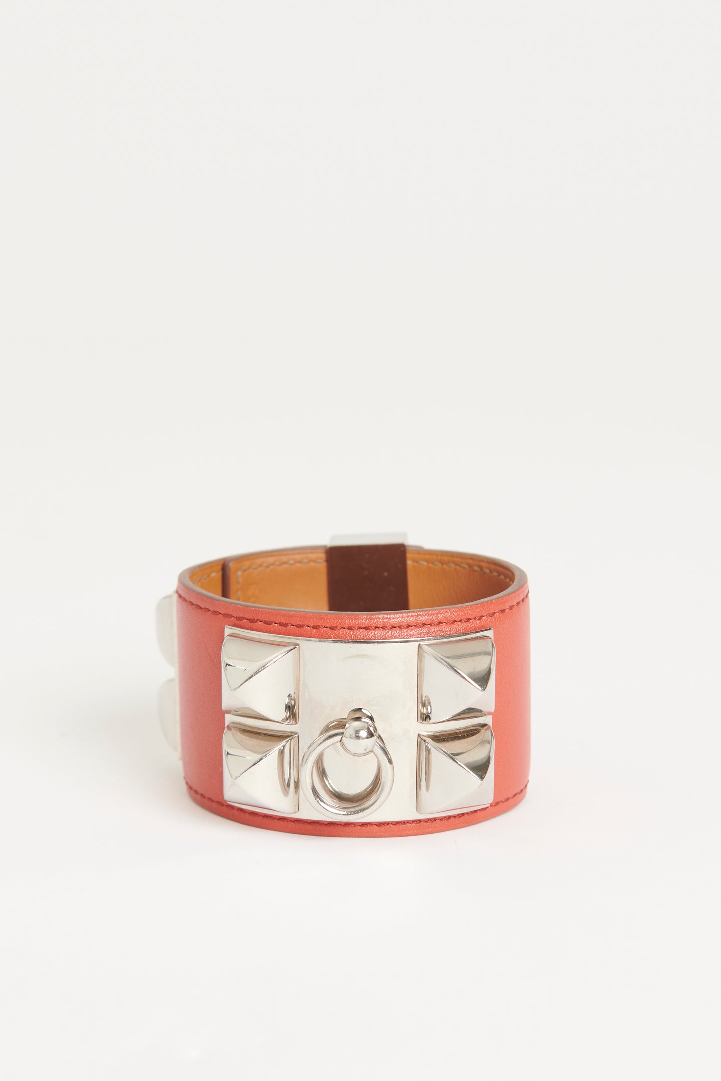 Red Leather CDC Preowned Cuff