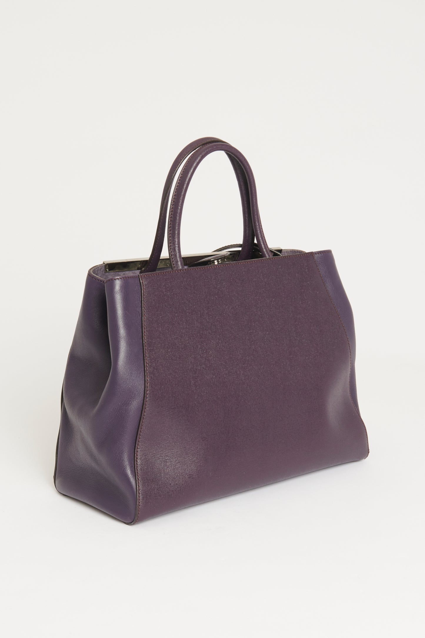 Purple Leather Preowned Medium Size 2Jours