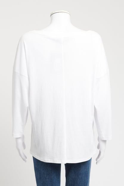 White Cotton Relaxed Fit Preowned Top