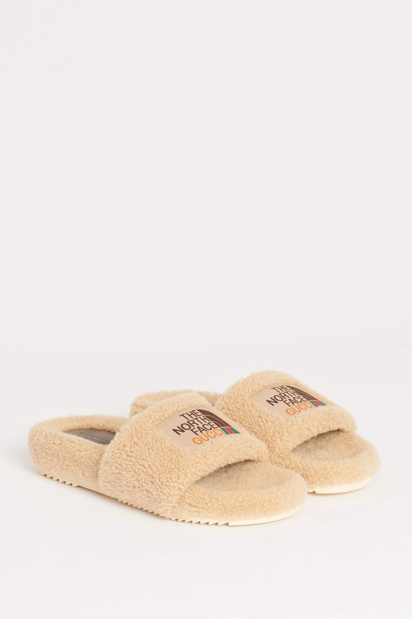 Butterscotch Shearling Preowned Slides