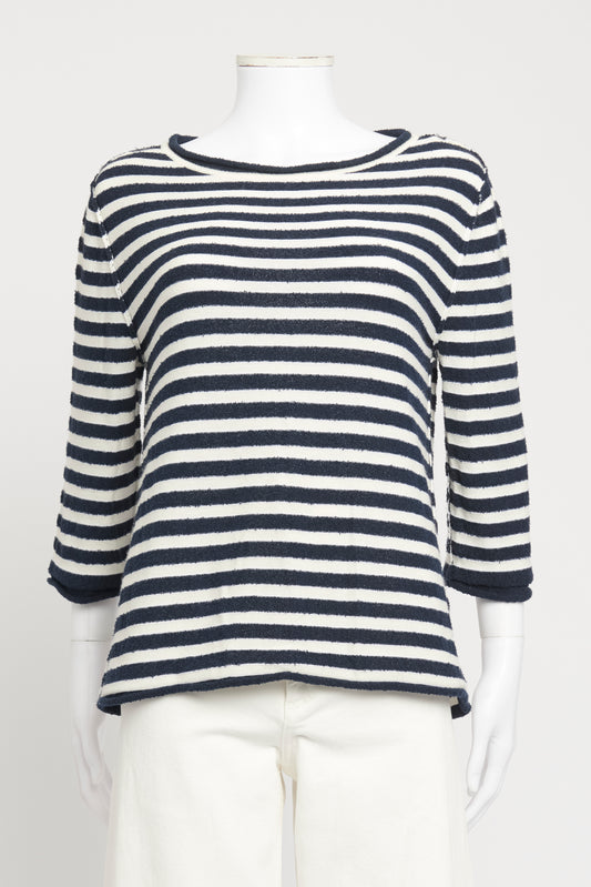 Navy Striped Preowned Top
