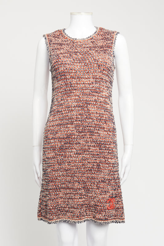2011 Red Viscose Blend Preowned CC Knitted Shift Dress