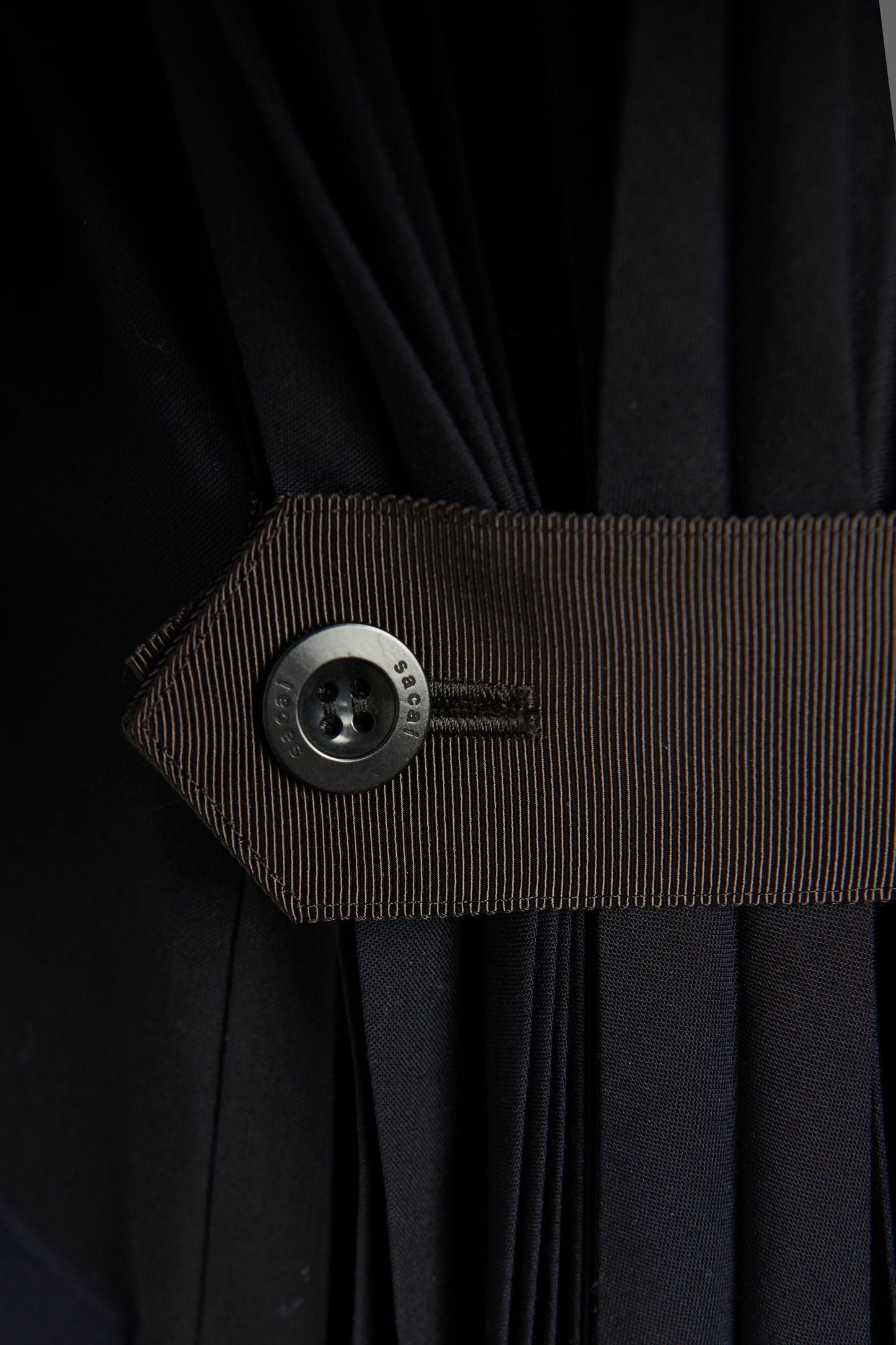 Navy and Black Double Breasted Preowned Coat