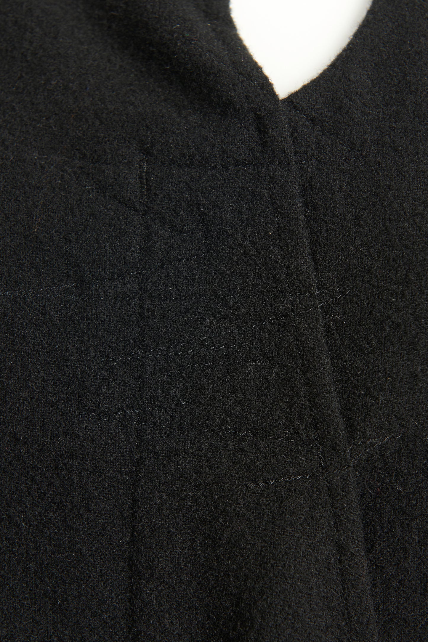 RETURNED - Black Felted Wool Preowned Dress