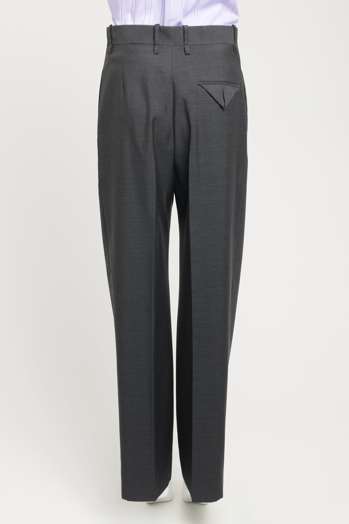 2020 Charcoal Wool Preowned Tailored Trousers