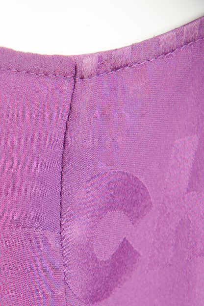 2022 Purple Silk Preowned Sleeveless Blouse