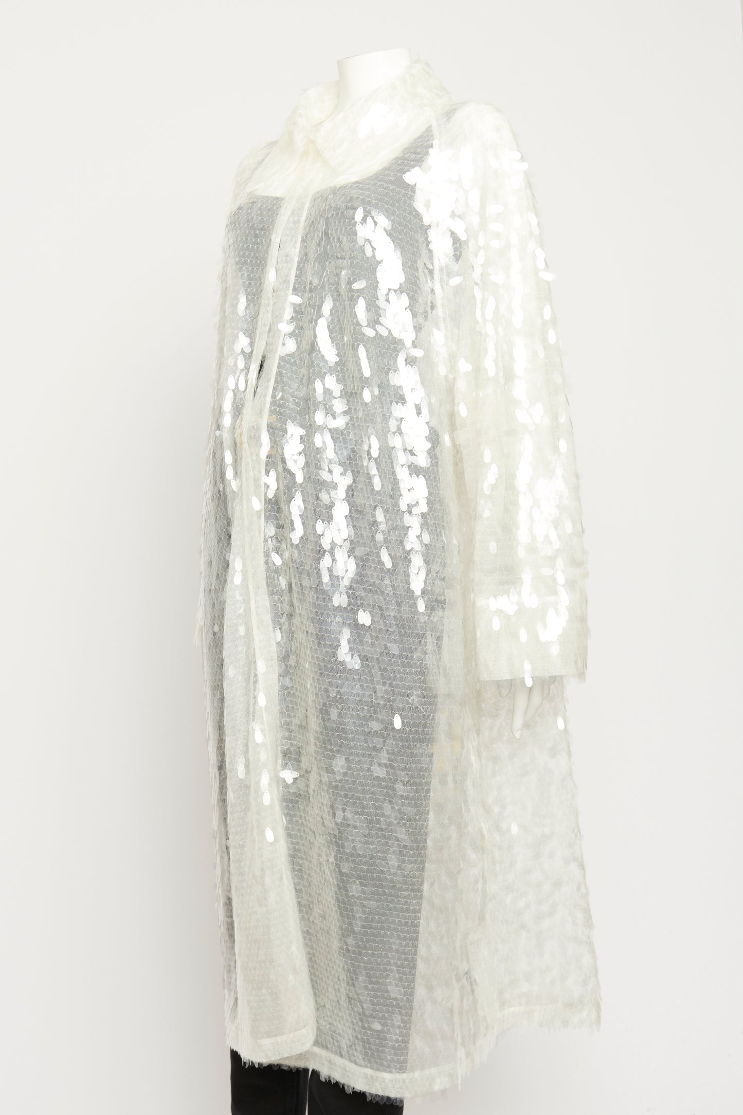 Sequin-embellished Hooded Preowned Robe