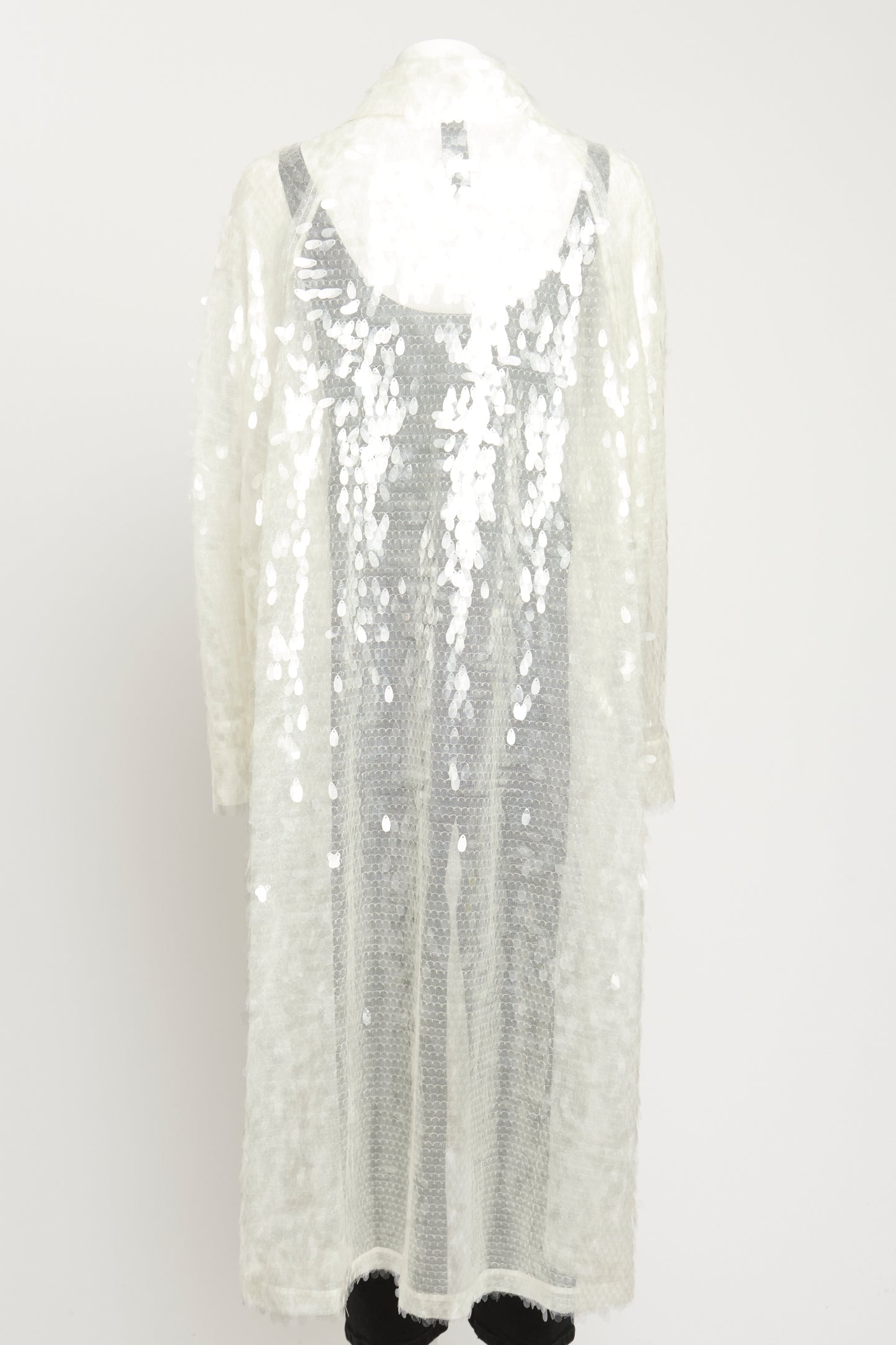 Sequin-embellished Hooded Preowned Robe