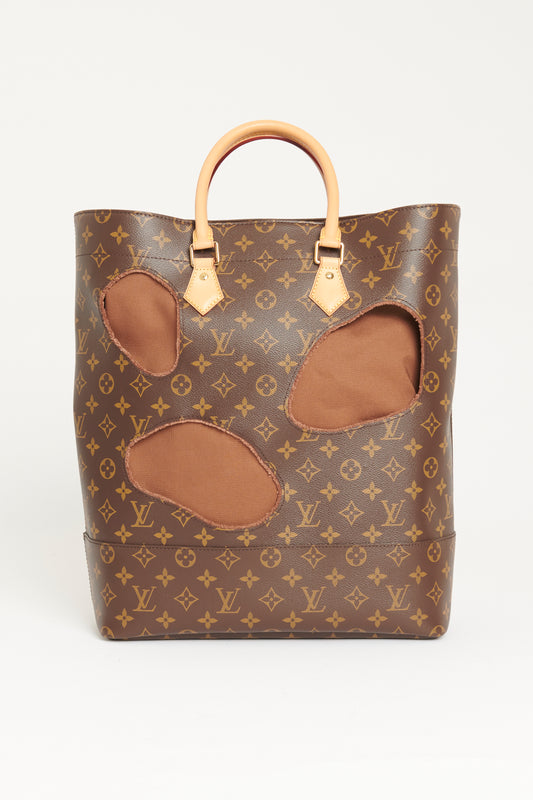 2014 Brown Monogram Canvas "Bag With Holes" Iconoclasts Preowned Tote Bag