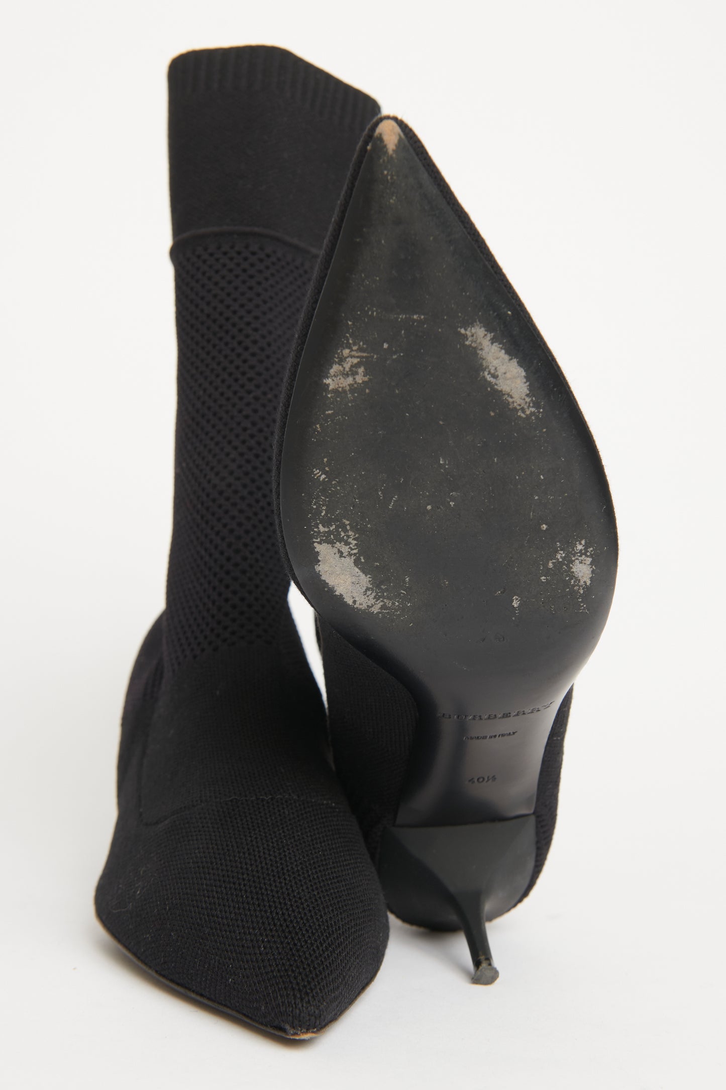 Ebony Slip On Preowned Sock Boots