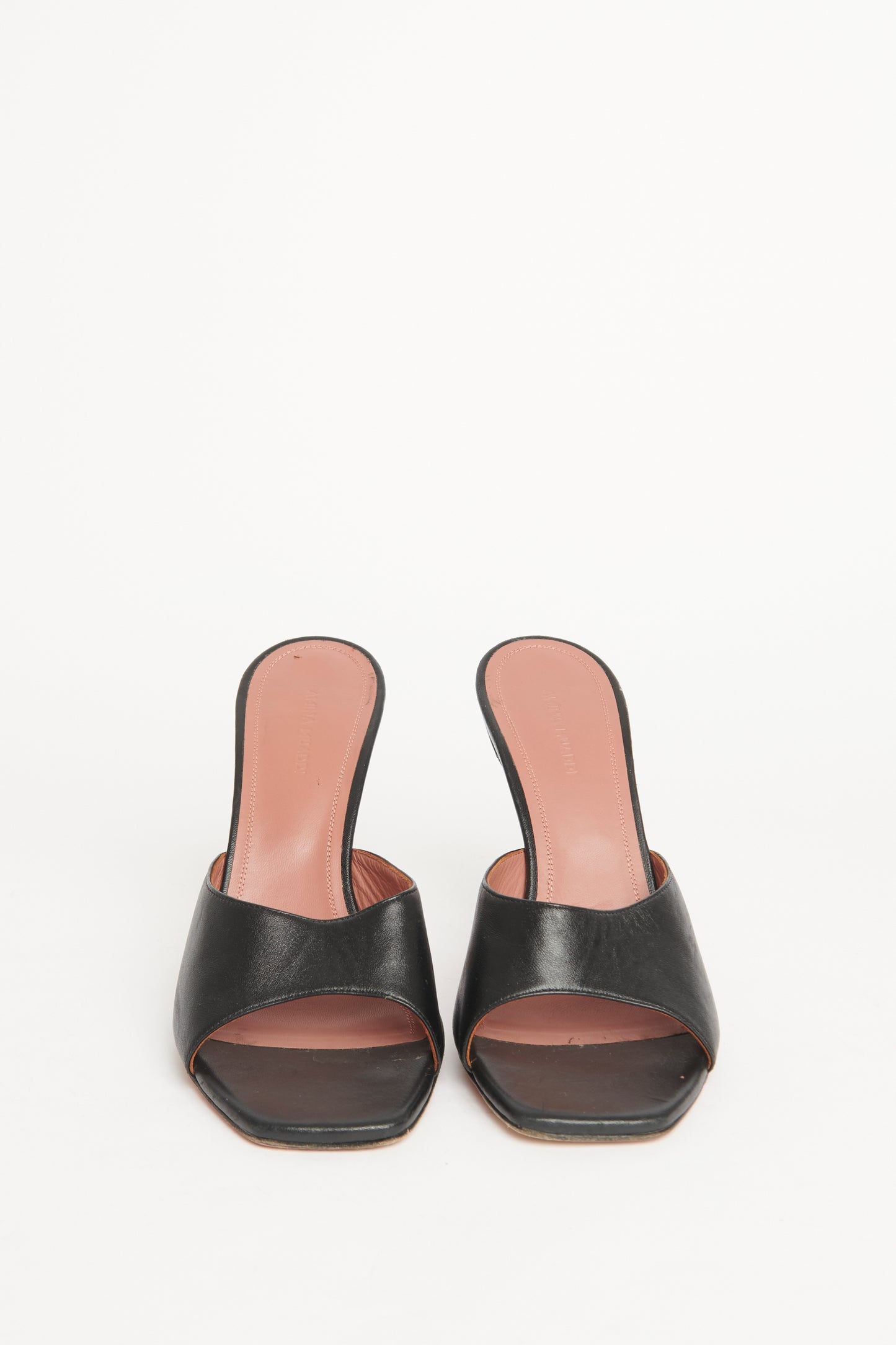 Lupita Slipper Black Nappa Preowned Sandal