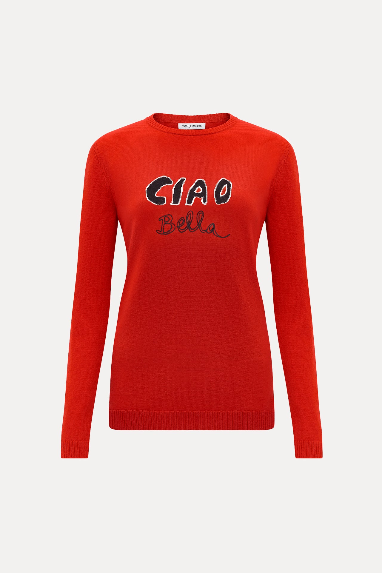 Red Ciao Bella Merino Wool Jumper Reluxe Fashion