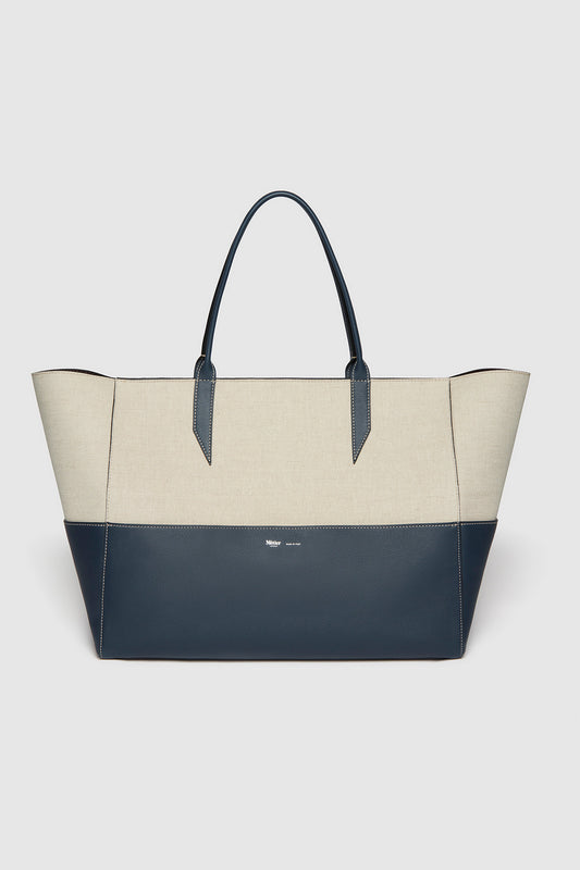 Linen and Slate Incognito Large Cabas Bag