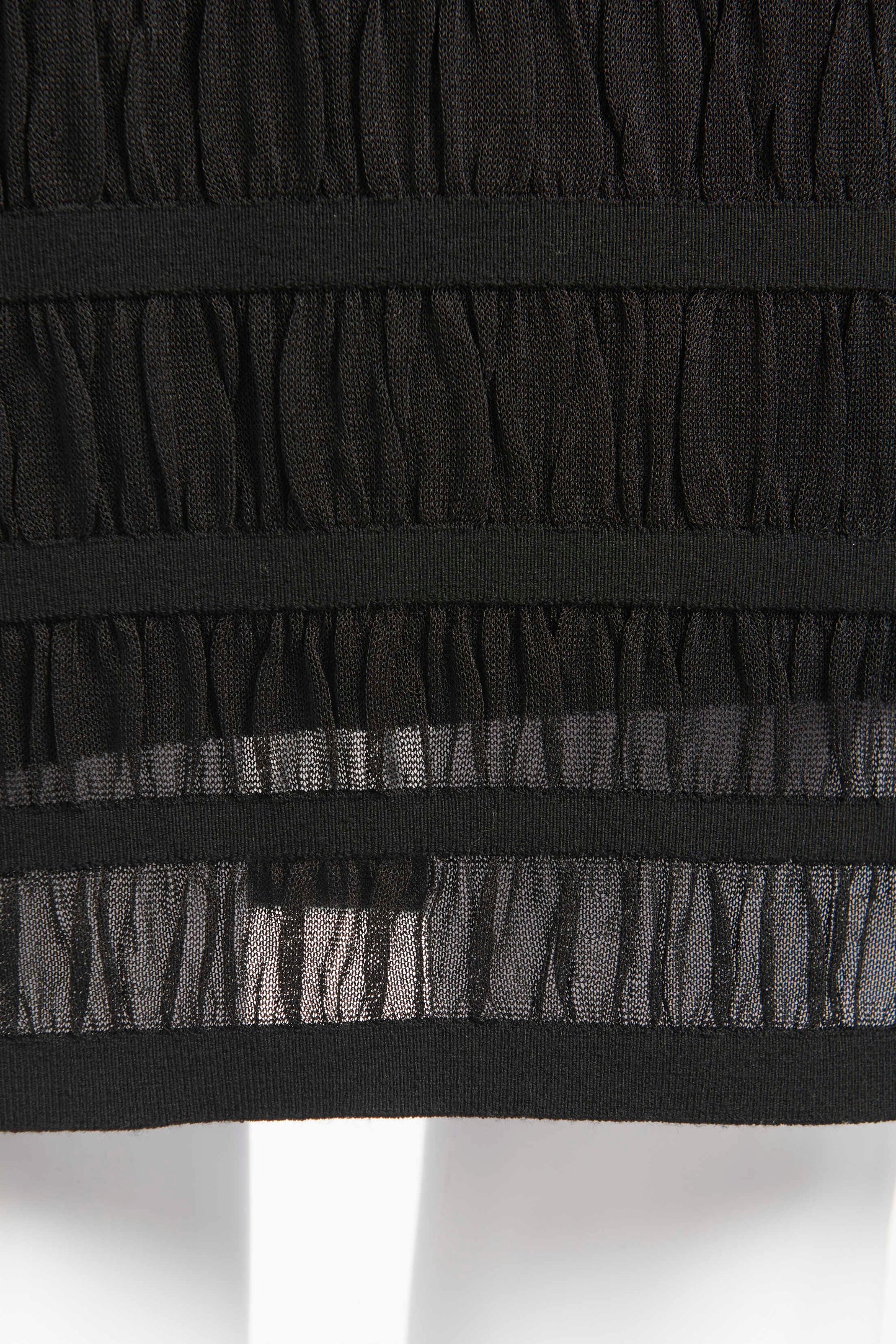 Black Viscose Blend Preowned Black Fine Knit Mid