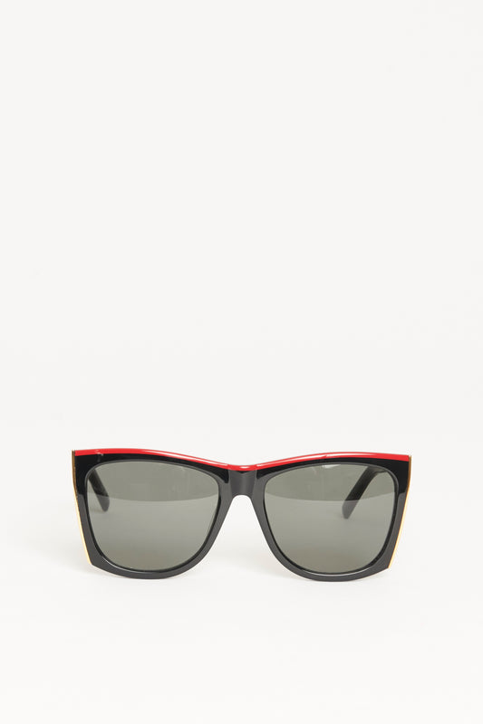 2022 Black Acetate Preowned Paloma Oversized Sunglasses