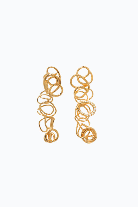 Gold Vermeil and Topaz  The Allure of Disorder Earrings