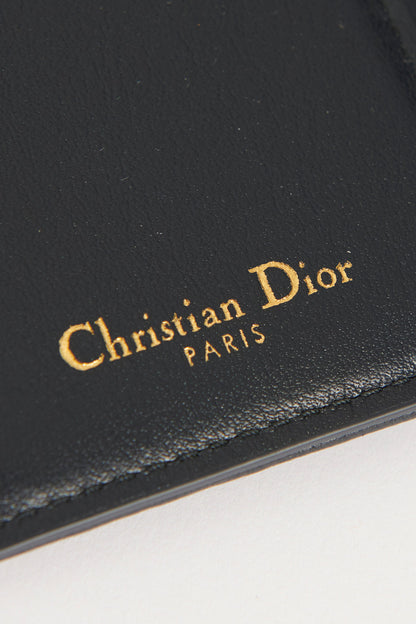 Blue Dior Oblique Jacquard 30 Montaigne Preowned Passport Holder