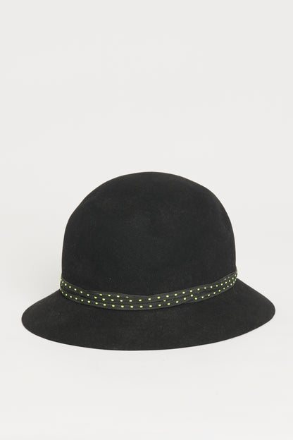 Black Felt Aurora Preowned Hat