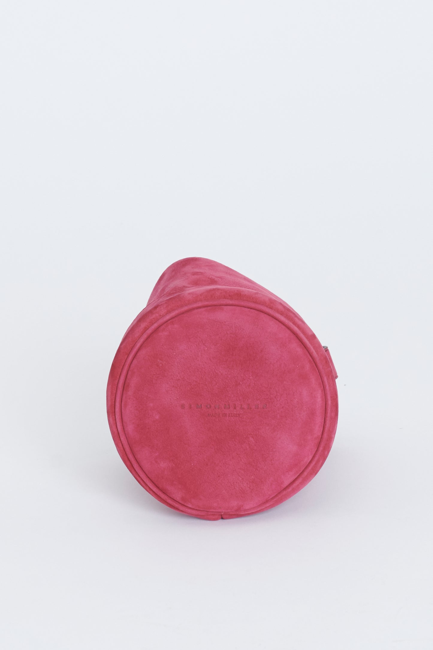 Pink Suede Mini Bonsai Preowned Bucket Bag