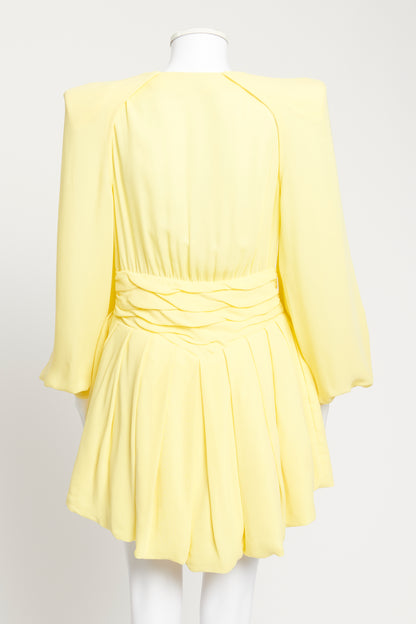 Citrus Yellow Preowned Mini Dress