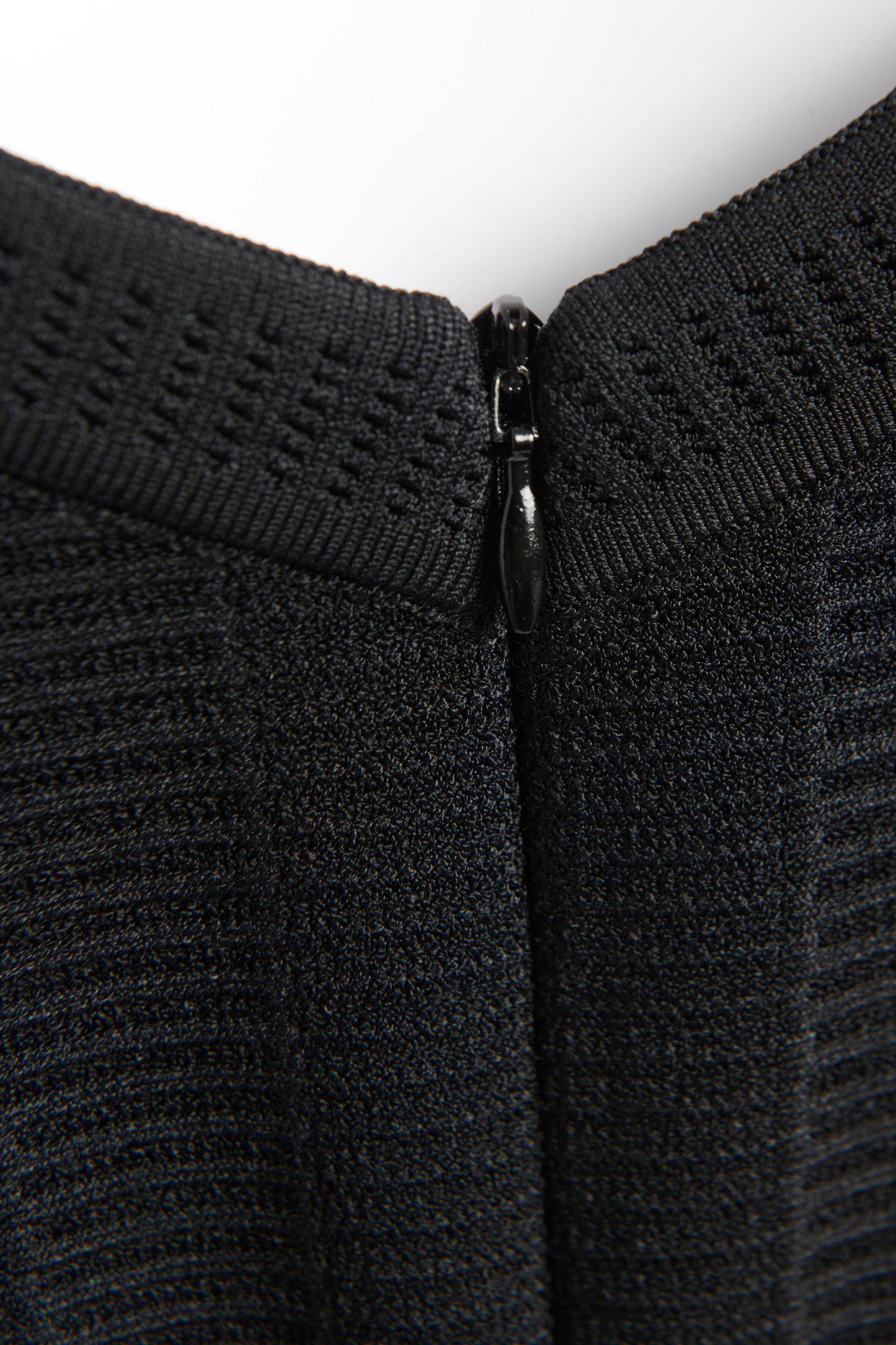 Black Knitted Preowned Skater Dress