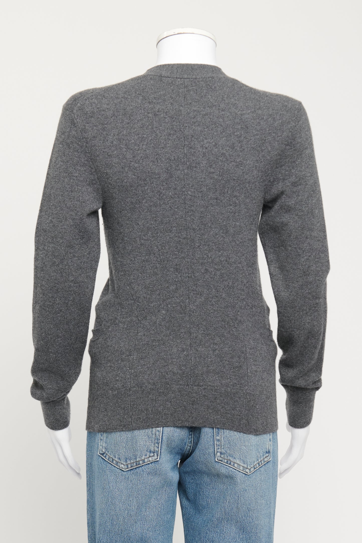 Grey Cashmere Blend Preowned Cardigan