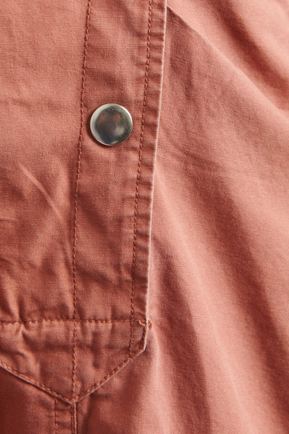 Terracotta Collar Detail Preowned Mini Dress