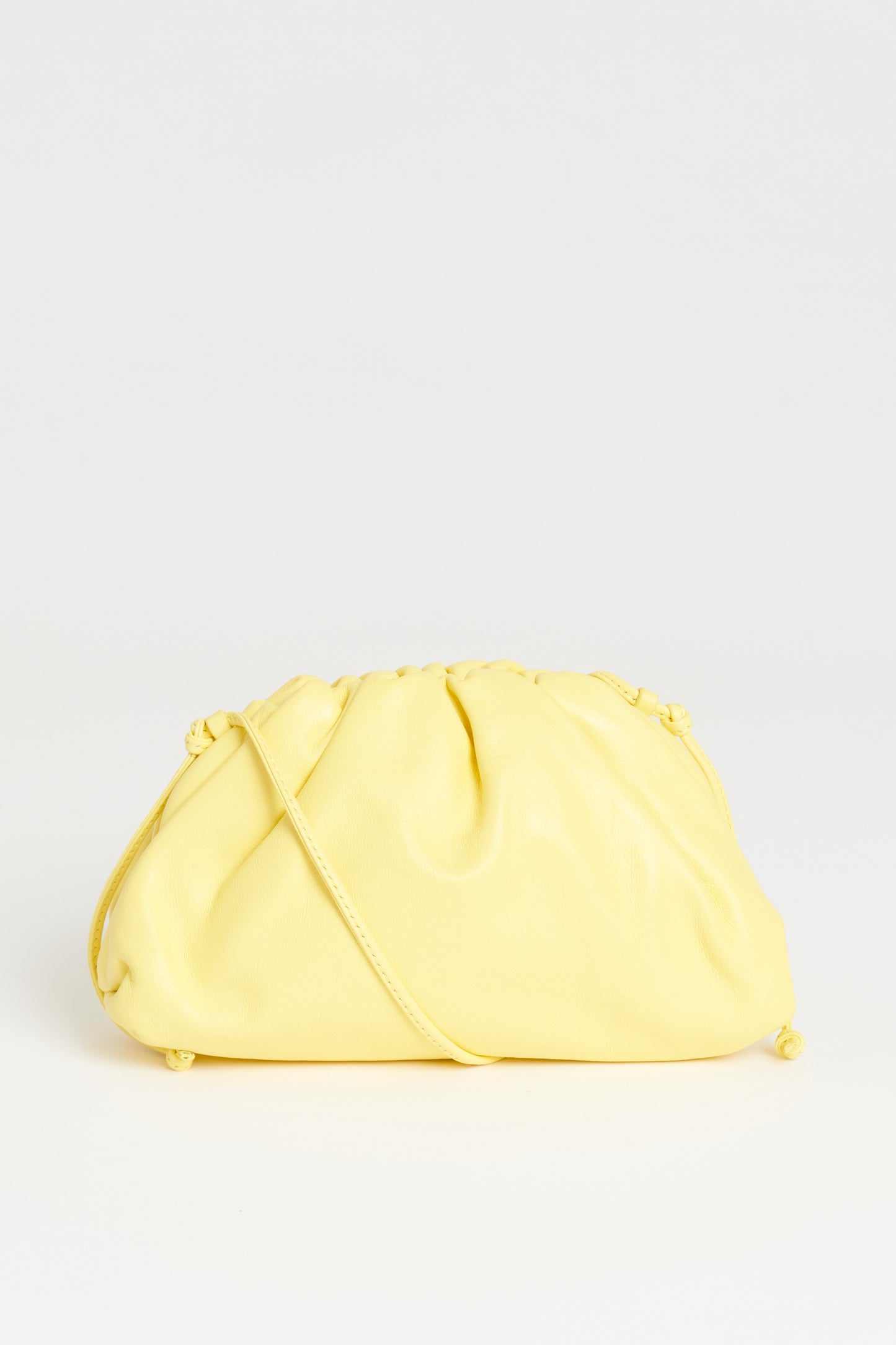 Yellow Leather The Pouch Mini Preowned Handbag