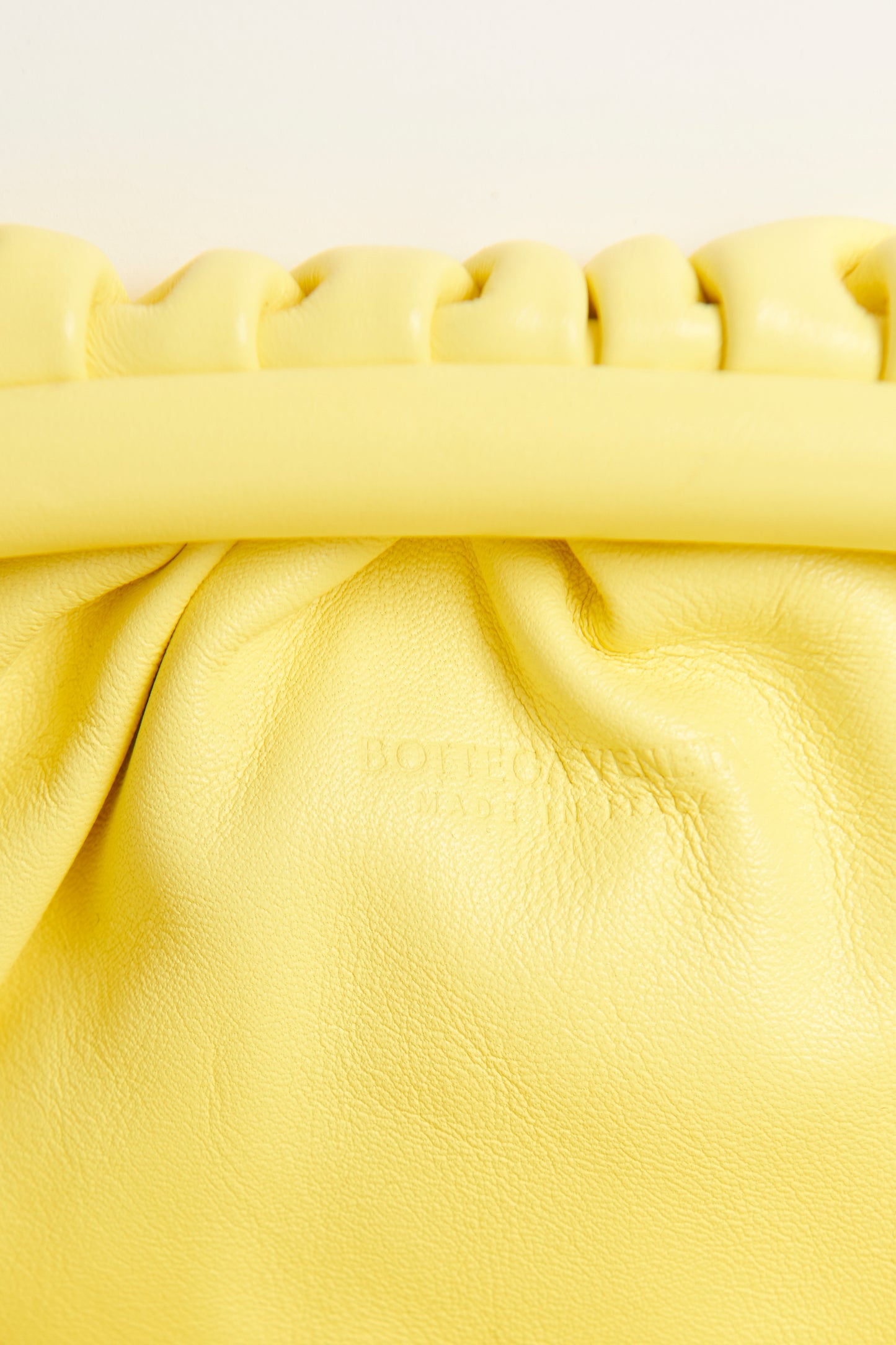 Yellow Leather The Pouch Mini Preowned Handbag