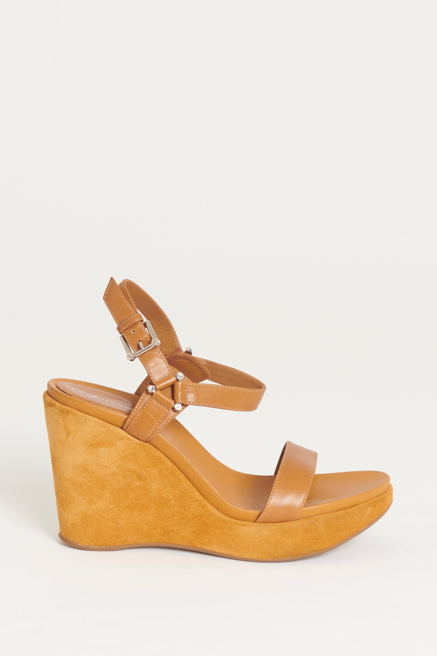 Light brown Preowned Wedge Sandals