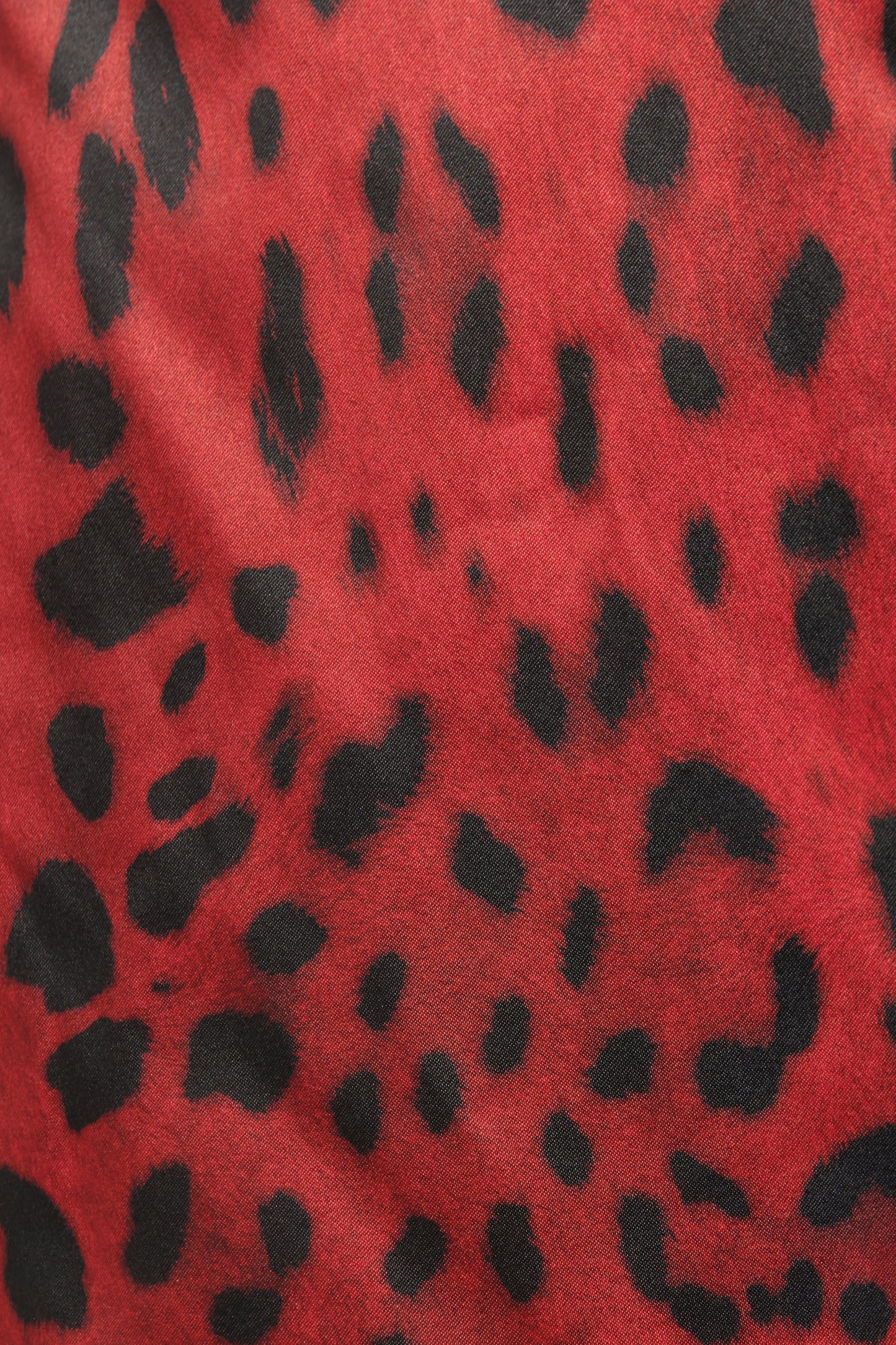 Red Animal Print Preowned Bustier Dress