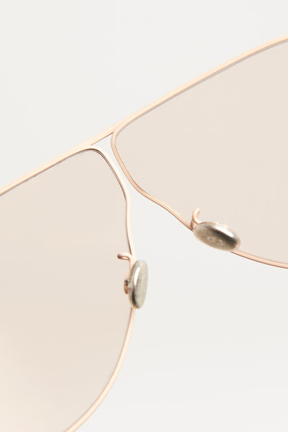 Pink Metal Preowned Diorcamp Sunglasses
