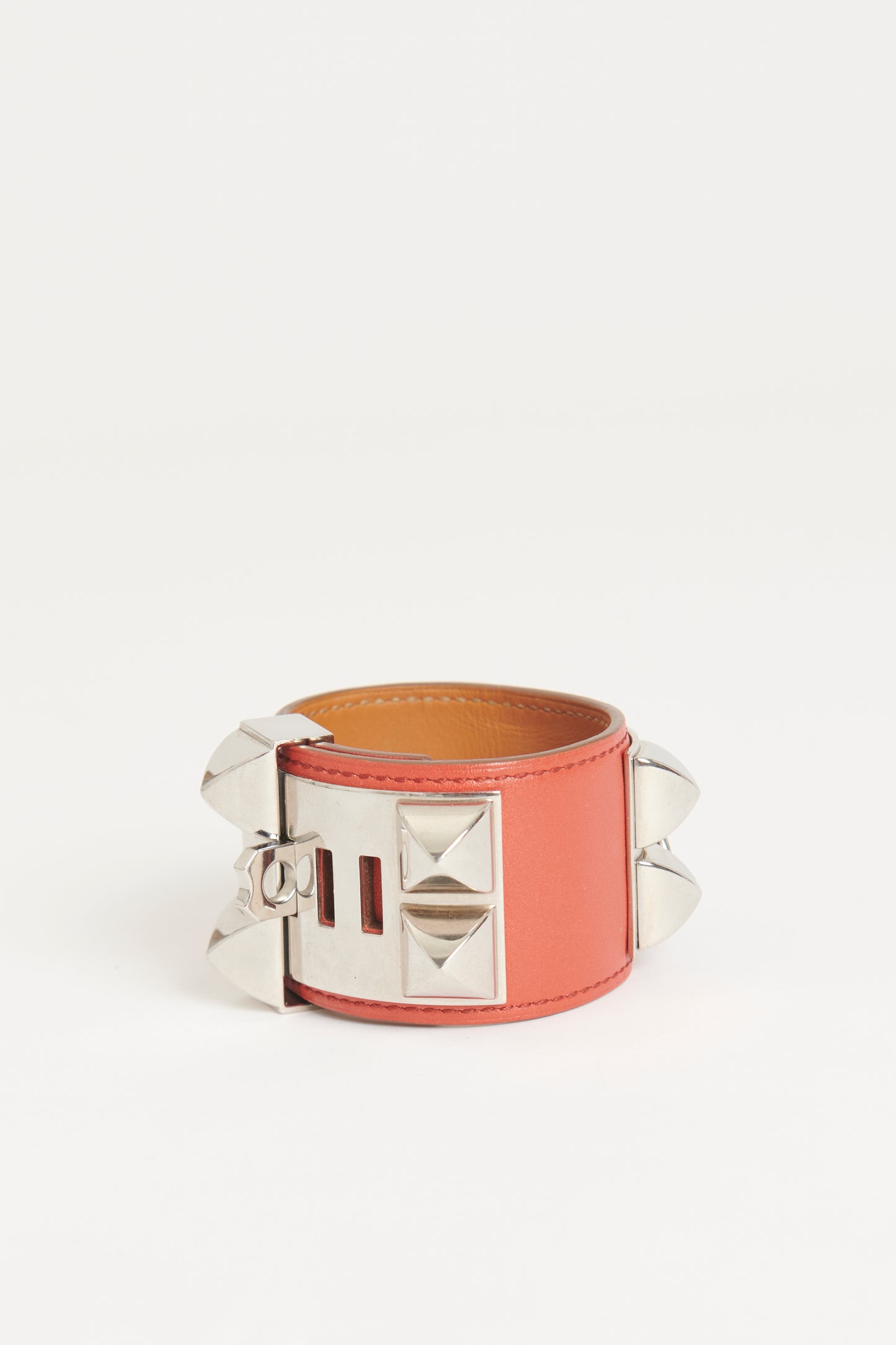 Red Leather CDC Preowned Cuff