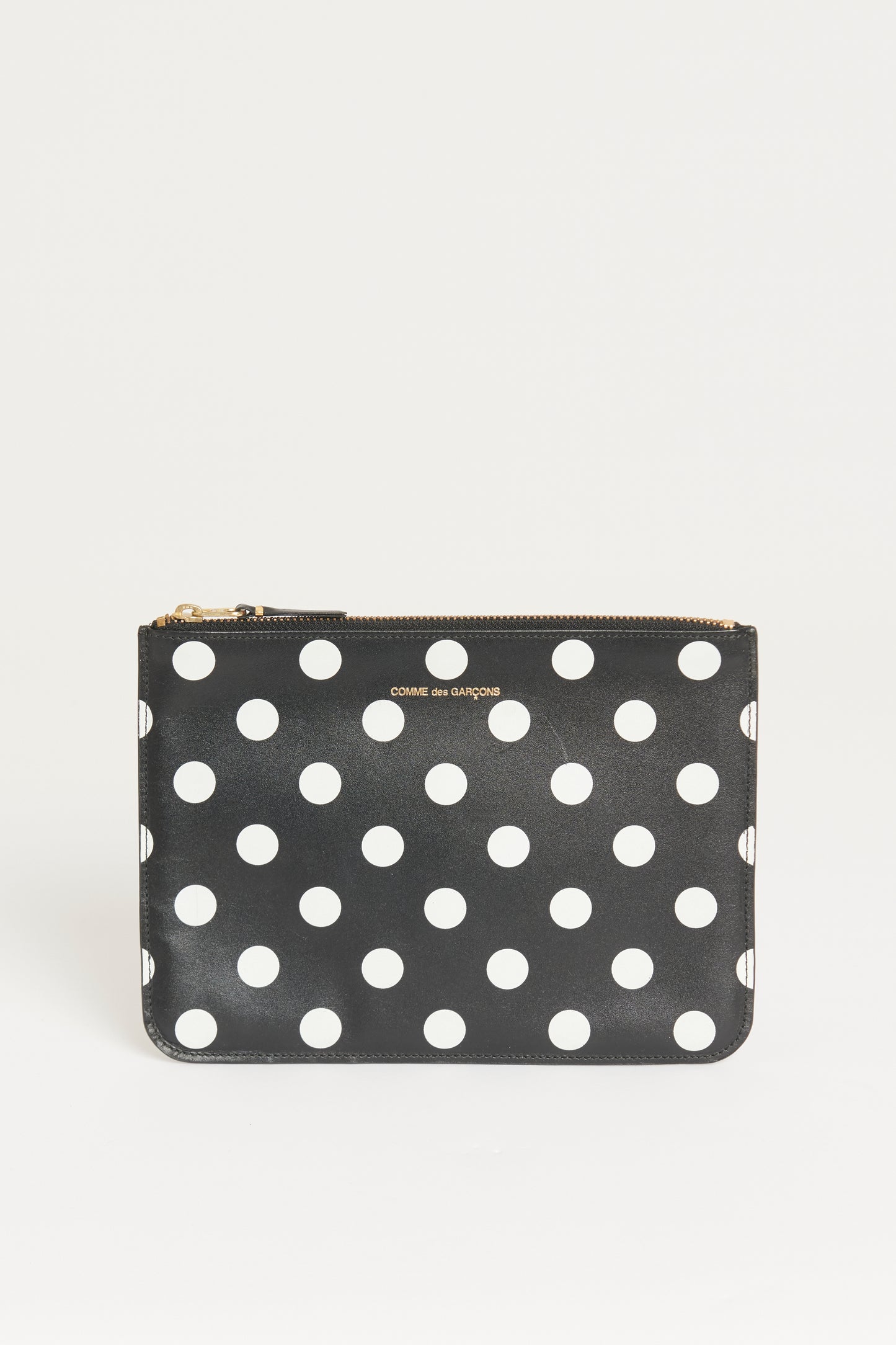 Black and White Polka Dot Preowned Pouch