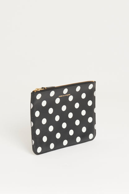 Black and White Polka Dot Preowned Pouch