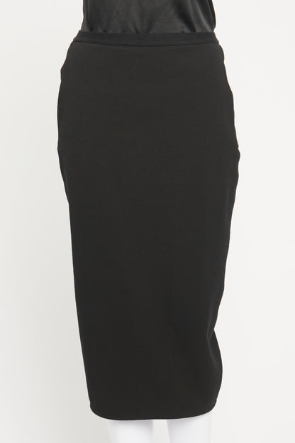 2019 Black Preowned Pencil Skirt