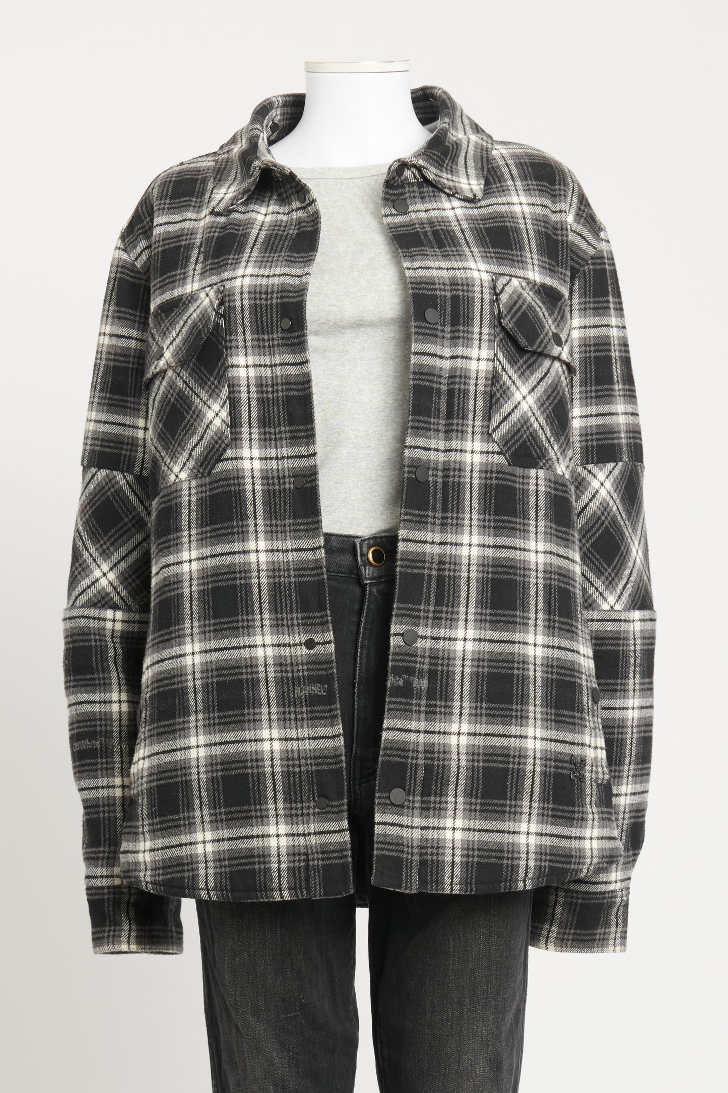 Plaid Tartan Quilted Preowned Jacket