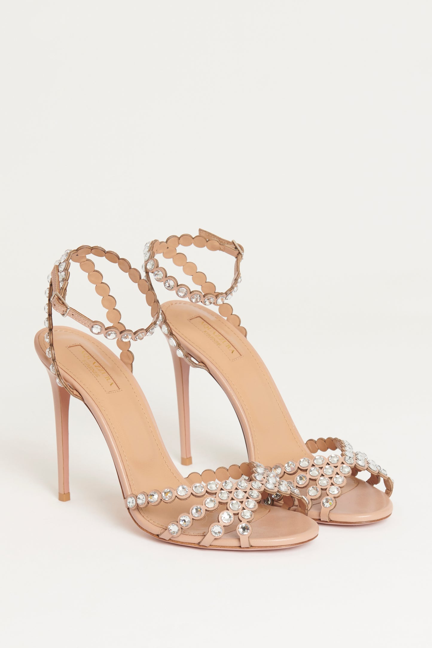 Tequila 105 Crystal Strap Preowned Heels